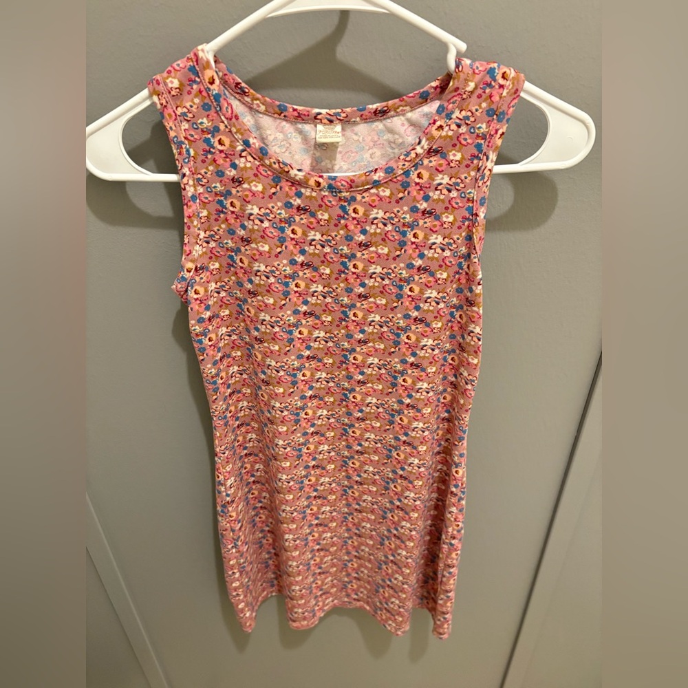 Floral Sleeveless Kids Casual Dress